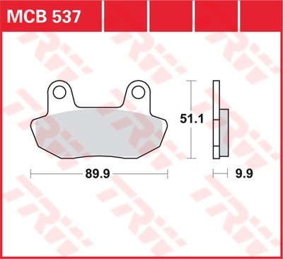 TRW plaquette de frein à disque MCB537