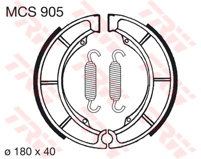 TRW mâchoires de frein MCS905