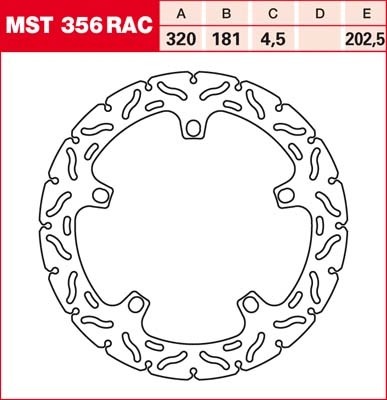 TRW disques de frein fixe MST356RAC