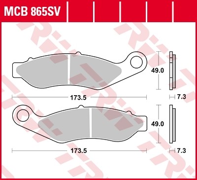 TRW disc brake pads MCB865SV