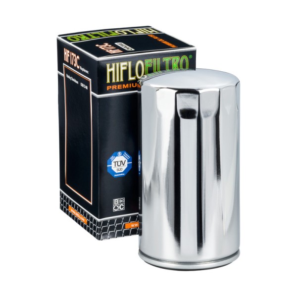 HIFLO oil filter HF173C Harley chrom
