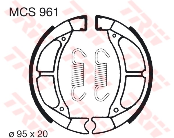 TRW mâchoires de frein MCS961