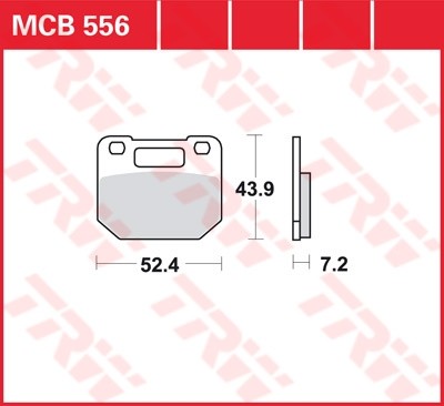 TRW plaquette de frein à disque MCB556