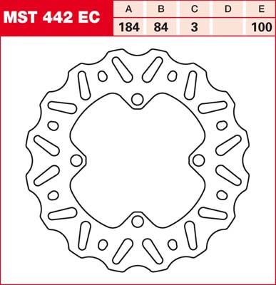TRW disques de frein fixe MST442EC