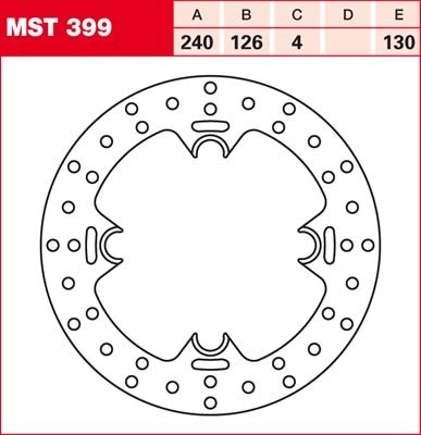 TRW Bremsscheibe starr MST399