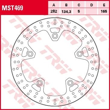 TRW brake disc fixed MST469