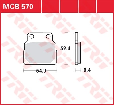 TRW plaquette de frein à disque MCB570