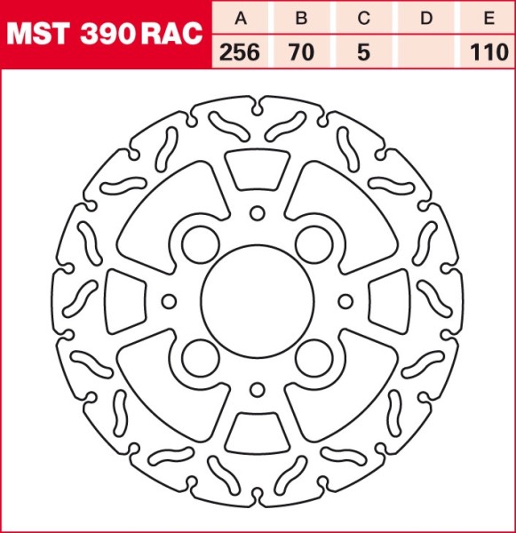 TRW RACING brake disc fixed MST390RAC