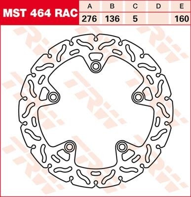 TRW brake disc fixed MST464RAC
