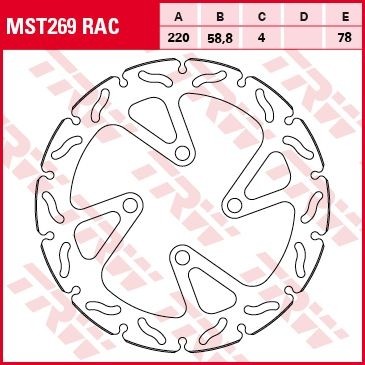 TRW disques de frein fixe MST269RAC