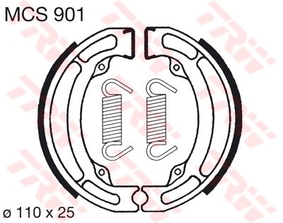 TRW mâchoires de frein MCS901