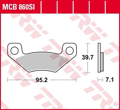 TRW disc brake pads MCB860SI