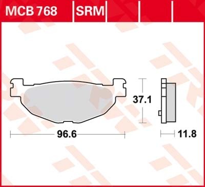 TRW disc brake pads MCB768SRM