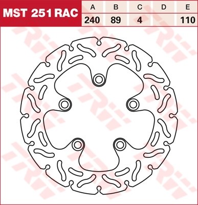 TRW Bremsscheibe starr MST251