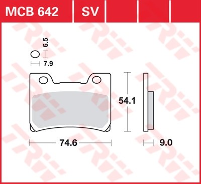 TRW disc brake pads MCB642