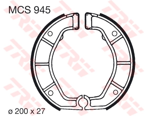 TRW mâchoires de frein MCS945