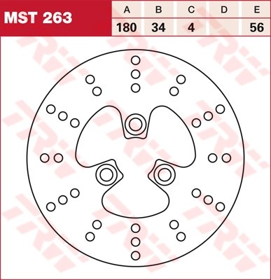 TRW Bremsscheibe starr MST263