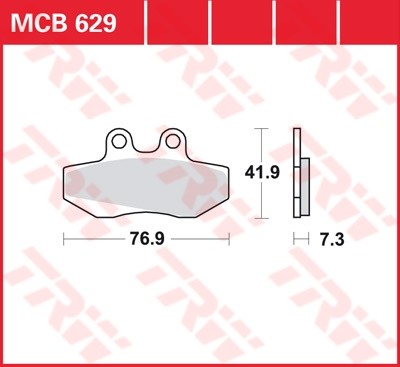 TRW plaquette de frein à disque MCB629