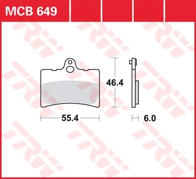 TRW plaquette de frein à disque MCB649