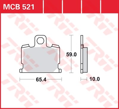TRW plaquette de frein à disque MCB521