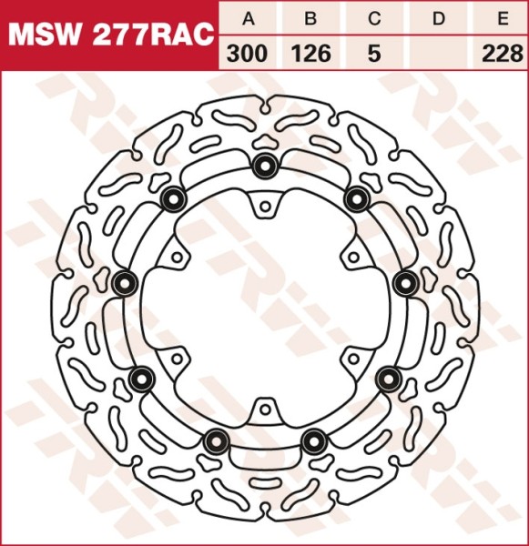 TRW RACING brake disc floating MSW277RAC