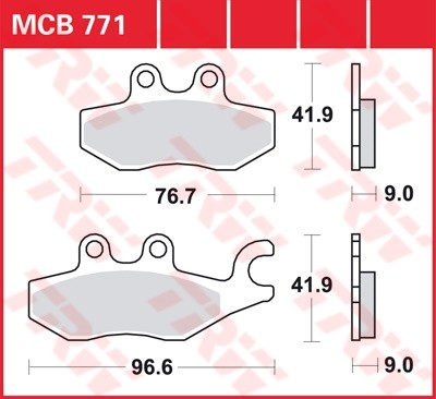 TRW disc brake pads MCB771