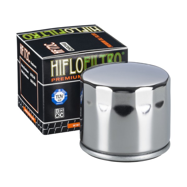 HIFLO oil filter HF172C Harley chrom