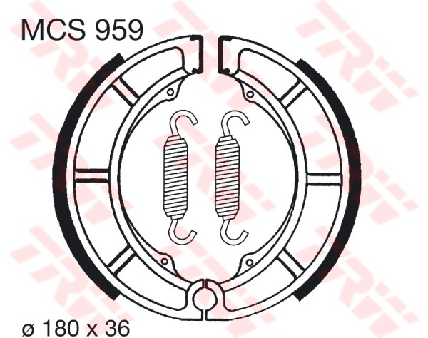 TRW mâchoires de frein MCS959