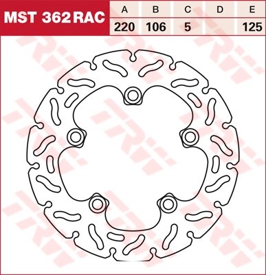 TRW RACING brake disc fixed MST362RAC