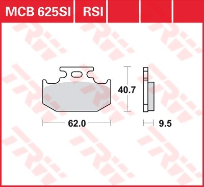 TRW plaquette de frein à disque MCB625SI