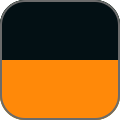 black / orange