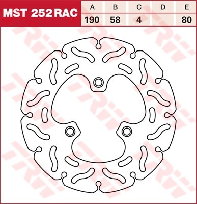 TRW Bremsscheibe starr MST252