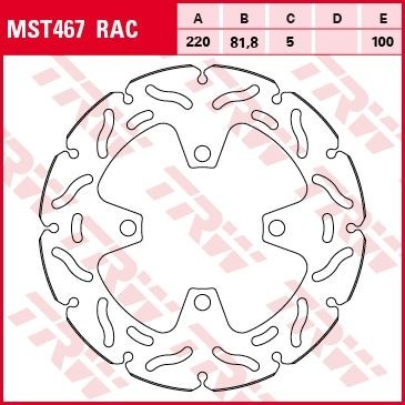 TRW Bremsscheibe starr MST467RAC