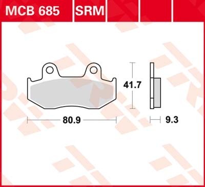 TRW plaquette de frein à disque MCB685SRM