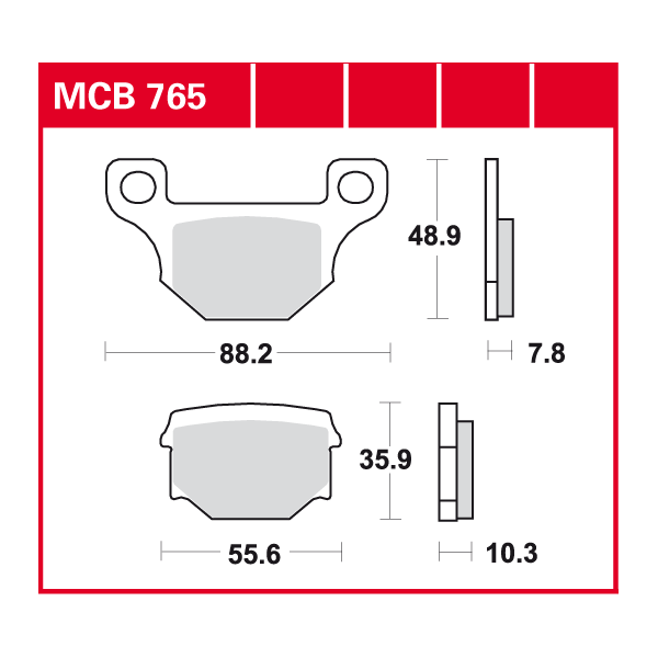 TRW plaquette de frein à disque MCB765