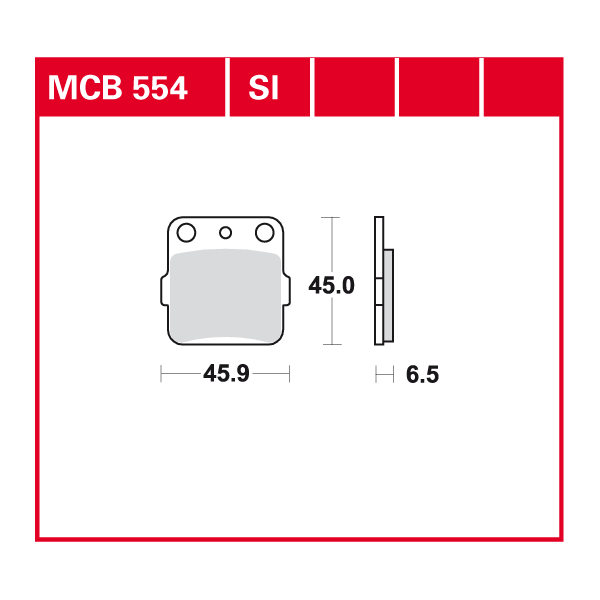 TRW plaquette de frein à disque MCB554SI