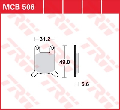 TRW Scheibenbremsbelag MCB508