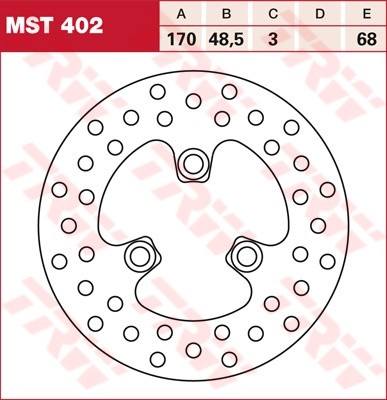 TRW disques de frein fixe MST402