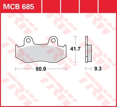 TRW plaquette de frein à disque MCB685
