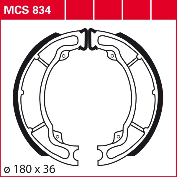 TRW Bremsbacken MCS834