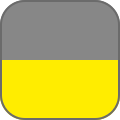 gris / jaune