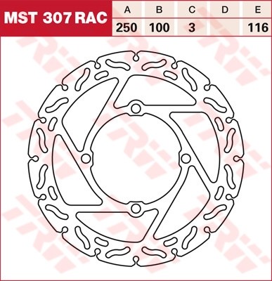 TRW RACING disques de frein fixe MST307RAC