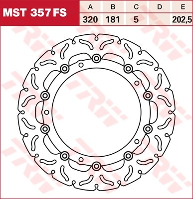 TRW disques de frein flottant MST357FS