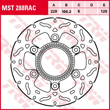 TRW Bremsscheibe starr MST288RAC