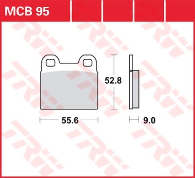 TRW disc brake pads MCB095