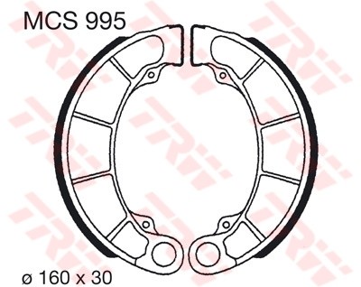 TRW mâchoires de frein MCS995