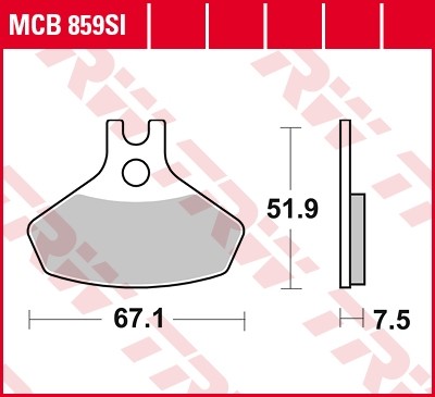 TRW disc brake pads MCB859SI
