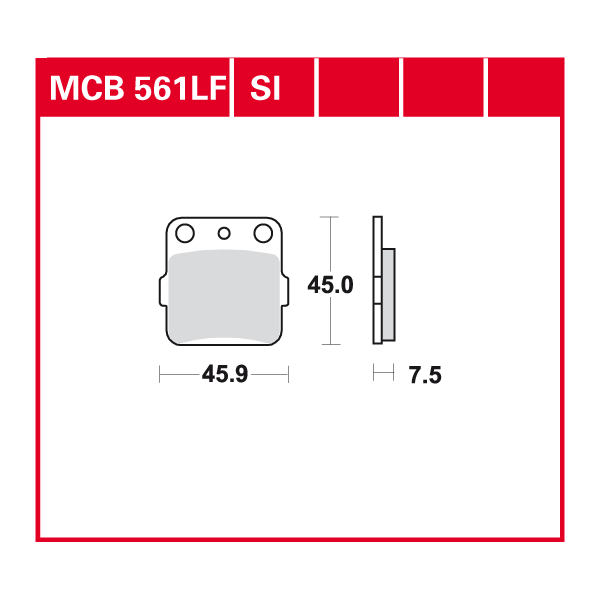 TRW plaquette de frein à disque MCB561SI