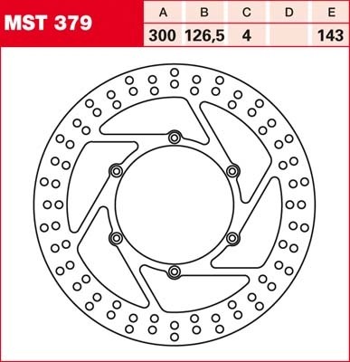 TRW Bremsscheibe starr MST379