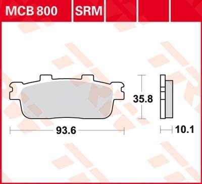TRW plaquette de frein à disque MCB800SRM